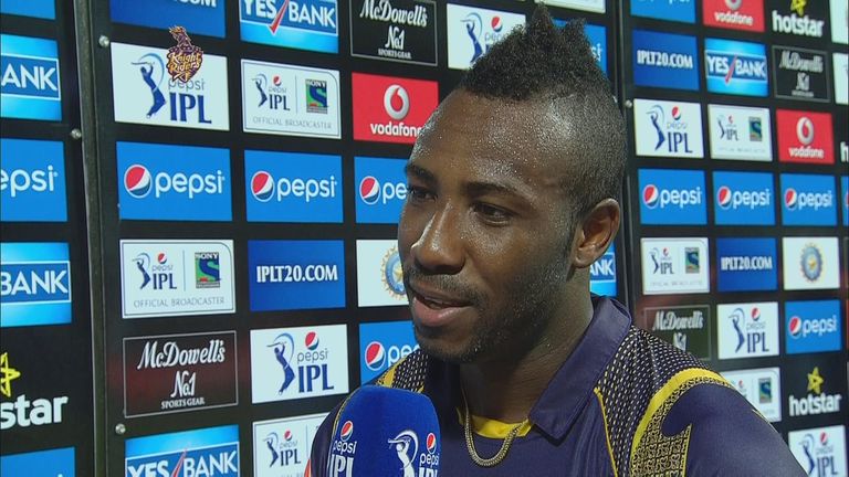 Andre Russell smashed 51 from 21 balls for Kolkata