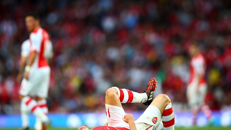 Aaron Ramsey has suffered a number of injury setbacks this season