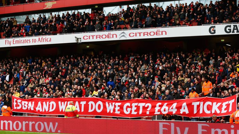 Arsenal: Fans complained about the price of season tickets last season