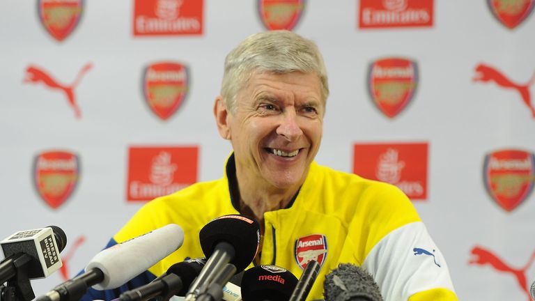 Arsenal manager Arsene Wenger press conference