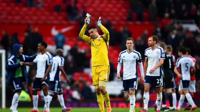 West Brom goalkeeper Boaz Myhill was in inspired form
