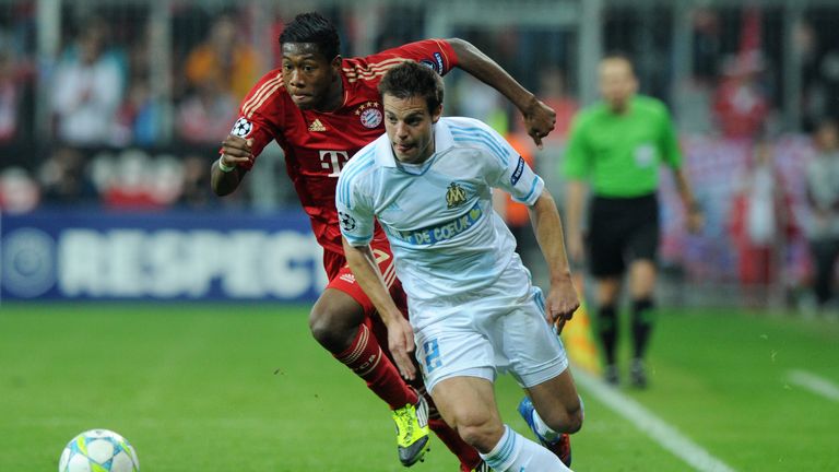 Cesar Azpilicueta in action for former club Marseille against Bayern Munich