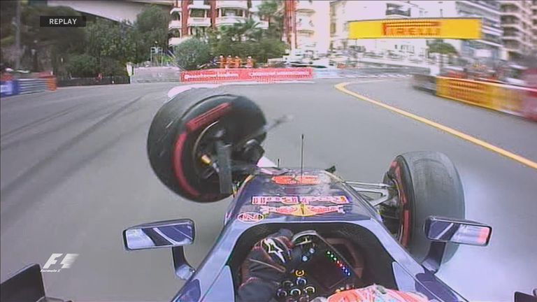 Max Verstappen crashes out