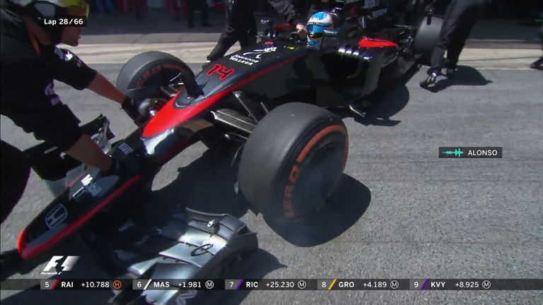 An errant visor tear-off was the cause of Alonso's overheating brakes in Spain
