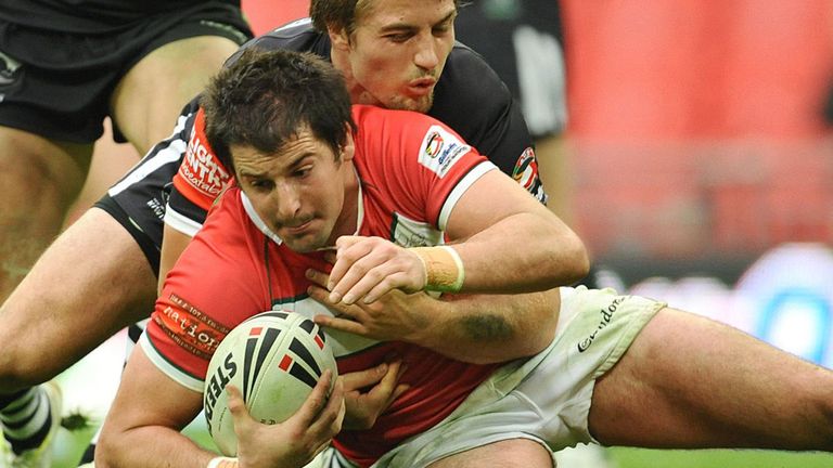 Danny Jones in action for Wales in the Four Nations