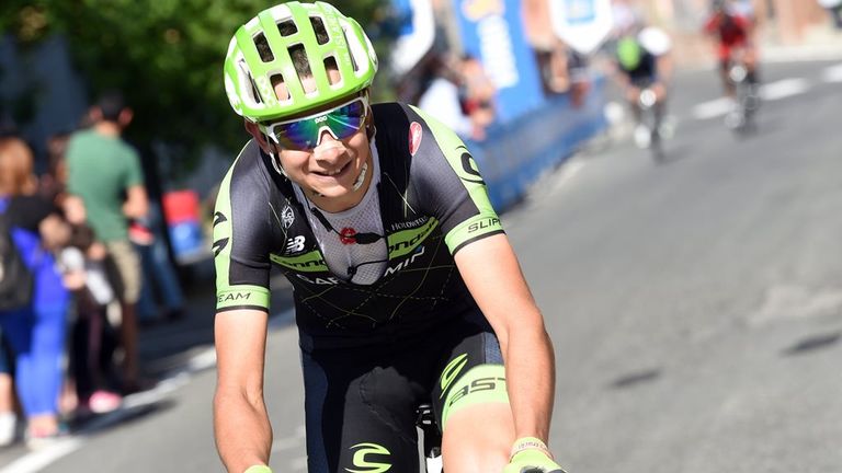 Davide Formolo on stage tfour of the 2015 Giro d'Italia