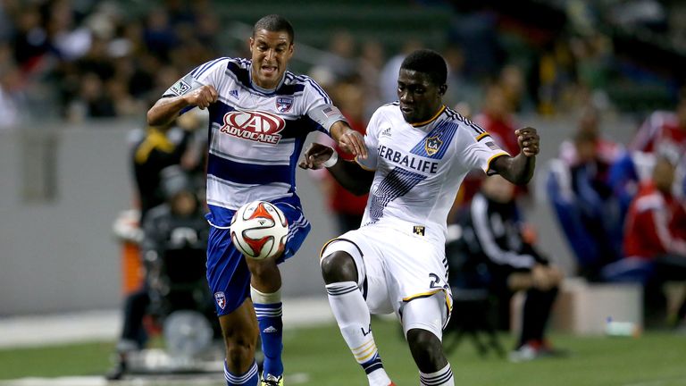 Kofi Opare (right) was on target for DC United during the win
