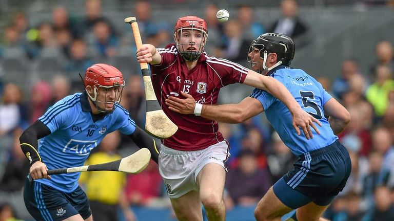 Action from the Leinster Hurling quarter-final between Dublin and Galway