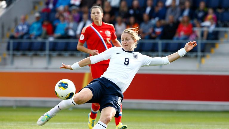 England's Ellen White during the UEFA Women's EURO 2013 group C football match between England and Russia 