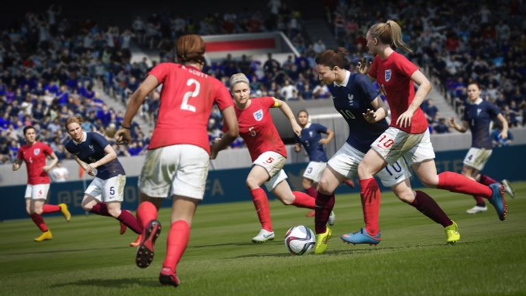England take on France in FIFA 16, with a real-life tussle at the Women's World Cup to take place on June 9.
