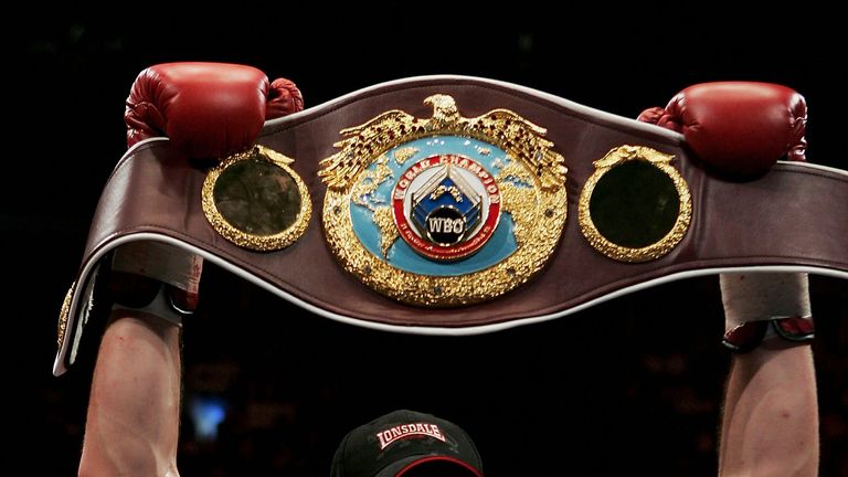 CARDIFF, WALES - APRIL 7:  Enzo Maccarinelli celebrates victory in the WBO cruiserweight title fight against Bobby Gunn at the Milennium Stadium on April 7