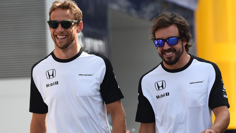 Jenson Button and Fernando Alonso