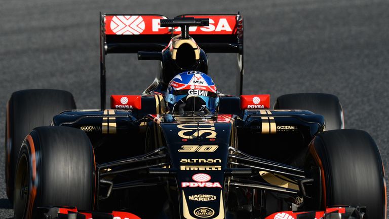 Jolyon Palmer in action for Lotus once again