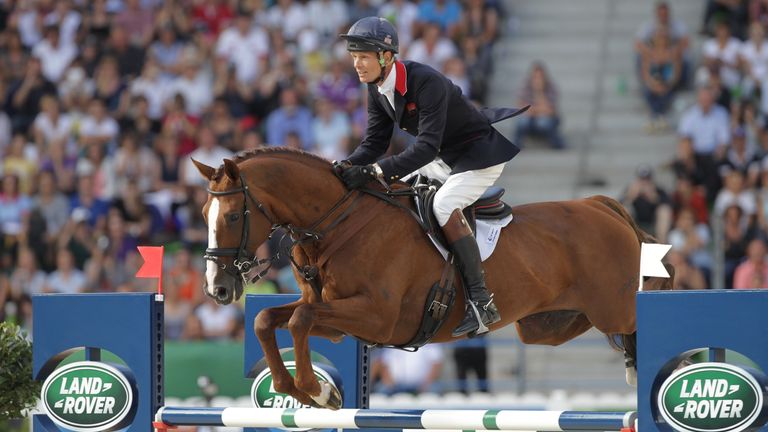 Great Britain's William Fox-Pitt rides Chilli Morning as he competes in the Jumping event of the 2014 FEI World Equestrian Games, on August 31, 2014 