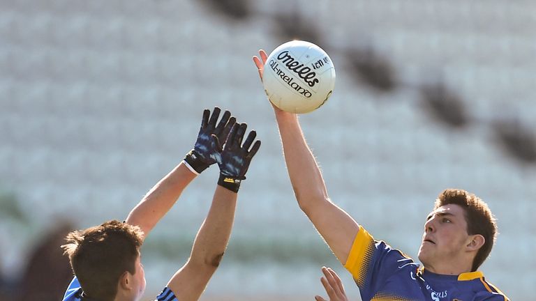 Colin O'Riordan Tipperary in action against Conor Mullaly Dublin
