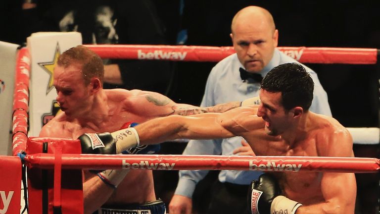 Groves suffered a devastated knockout defeat to Carl Froch last summer