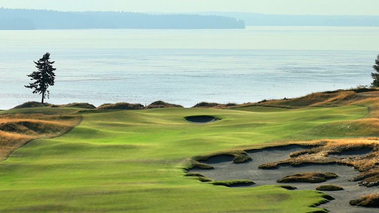 The 465-yard fifth hole is a demanding par-four with bunkers down the right
