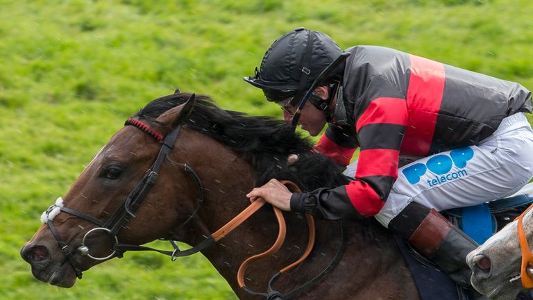 Zebstar ridden by John Egan gets the better of Dheban ridden by Frankie Dettori to win The Harbour Watch Future Stars Maiden stakes Race run during the QIP