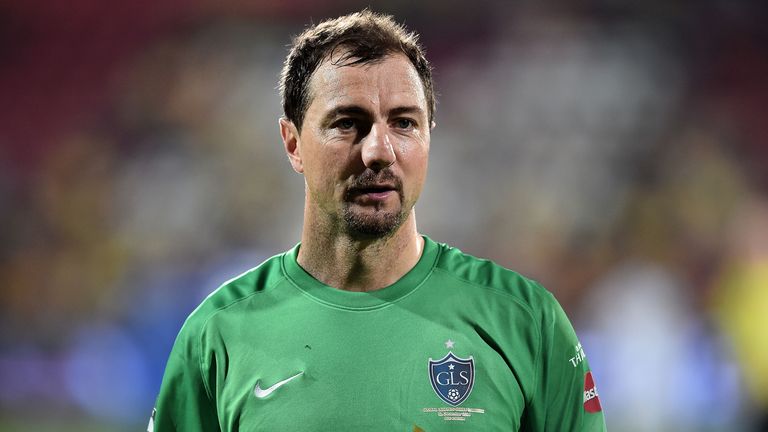 Jerzy Dudek of Team Cannavaro looks on during the Global Legends Series match, at the SCG Stadium on December 5, 2014 in Bangkok, Thailand. 