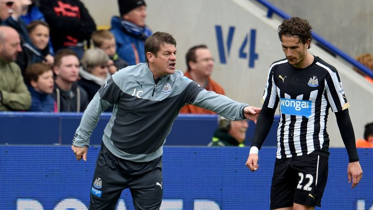 Newcastle had Daryl Janmaat sent off against Leicester