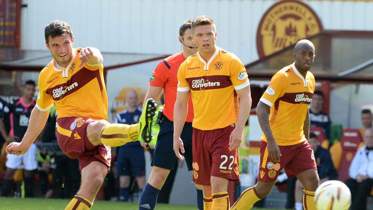 John Sutton: Forward tries his luck for Motherwell