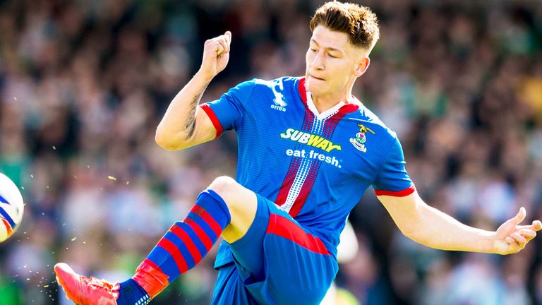 Josh Meekings was on target for Inverness Caley against Dundee United