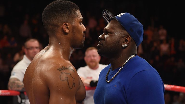 Anthony Joshua goes face to face with Kevin Johnson 
