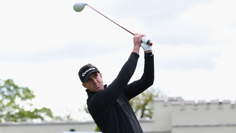 Kevin Pietersen tees off at Wentworth