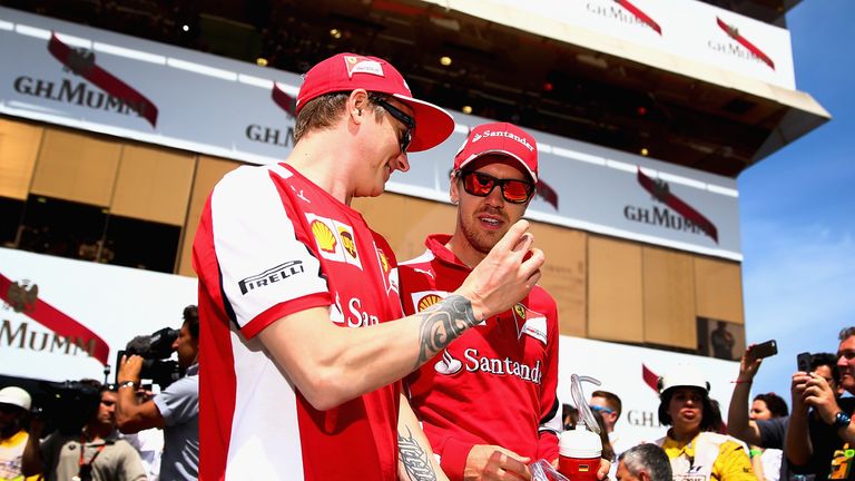 Sebastian Vettel and Kimi Raikkonen