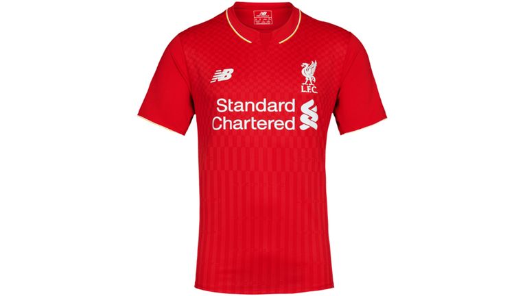 New Balance's first kit for Liverpool features a subtle checkerboard effect