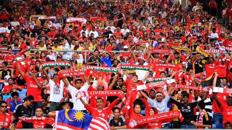 Liverpool fans in Kuala Lumpur: Reds will play a Malaysia XI on July 24
