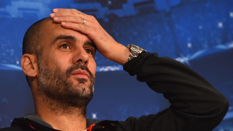 Pep Guardiola: Played down Man City link
