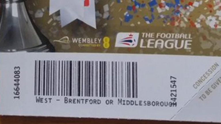 Wembley Stadium apologised for misspelling Middlesbrough.