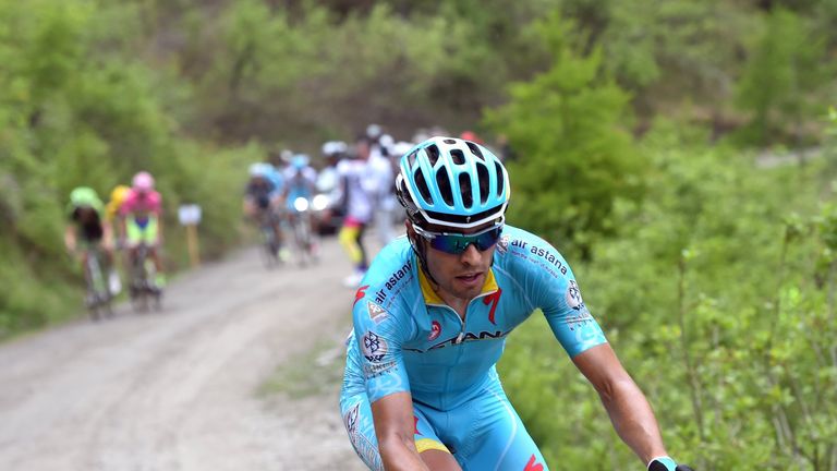 Mikel Landa on stage twenty of the 2015 Tour of Italy