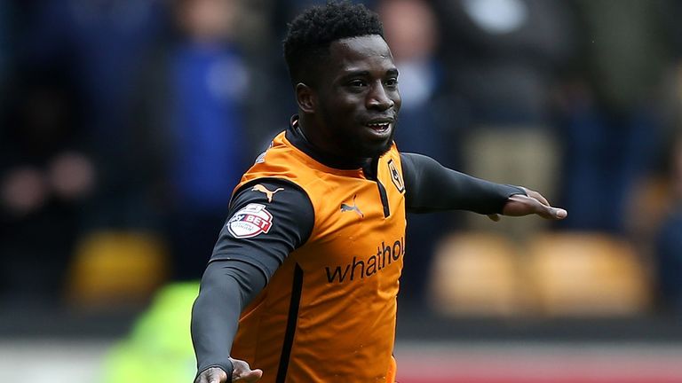 Nouha Dicko of Wolves celebrates after scoring against Millwall