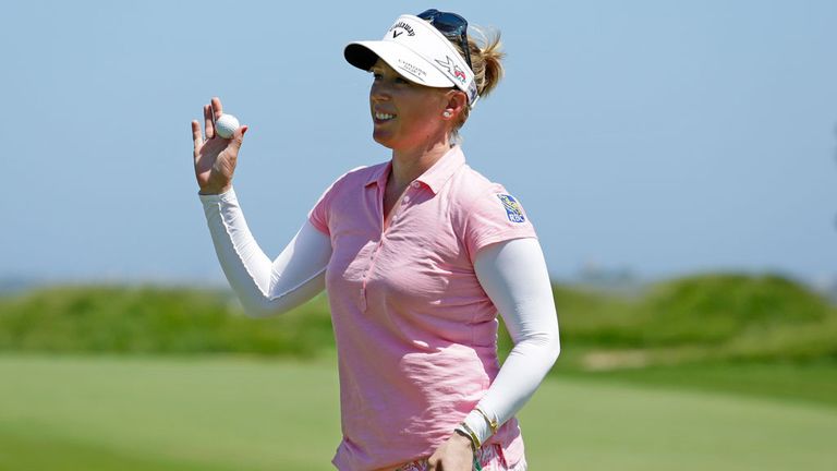 Morgan Pressel during the second round of the LPGA ShopRite Classic