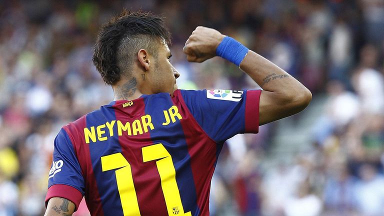 Neymar celebrates 