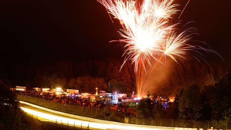 The fans put on as much of a show as the racing