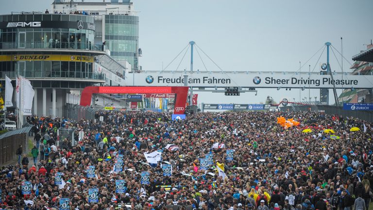 The grid walk was rather busy