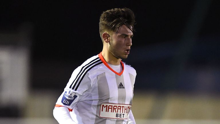 LONDON, ENGLAND - APRIL 22: Patrick Roberts of Fulham U21 in action during the Barclays U21 Premier League 