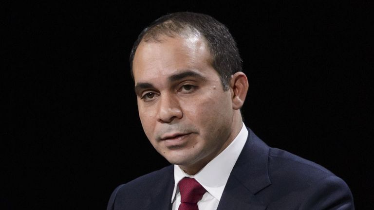 FIFA vice-president and contender for the role of FIFA President Prince Ali bin al Hussein delivers his speech
