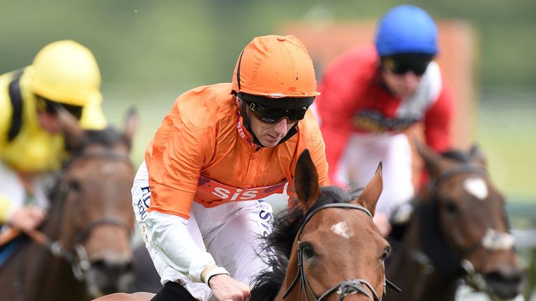 Miss Marjurie ridden by Paul Hanagan wins the 888sport Pinnacle Stakes at Haydock Park.