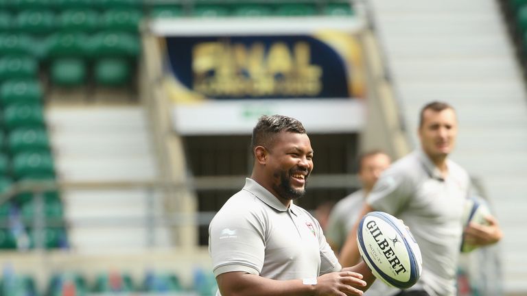 Steffon Armitage of Toulon is pictured during the European Rugby Champions Cup Captain's Run at Twickenham