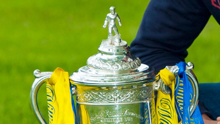 Scottish Cup trophy - close up
