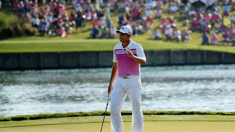 Sergio Garcia during the final round of THE PLAYERS Championship at the TPC Sawgrass Stadium course