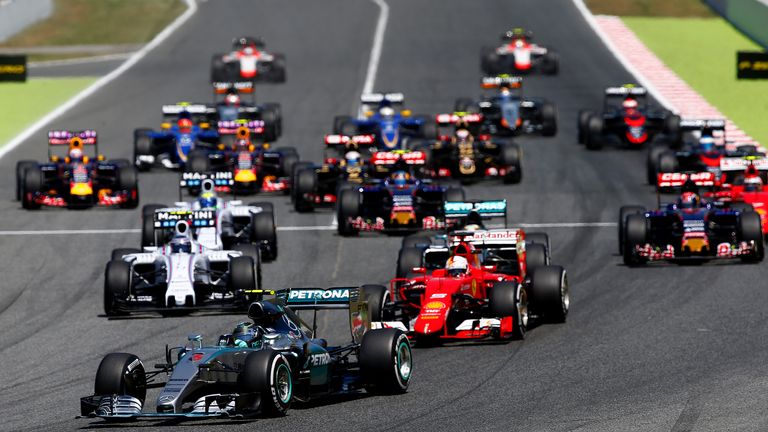 Nico Rosberg  leads Sebastian Vettel 