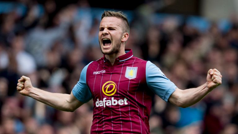 Tom Cleverley opens the scoring for Aston Villa against West Ham