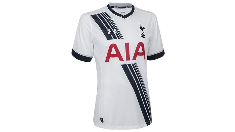 Tottenham's 2-15/16 kit includes a blue sash said to represent an architectural feature of White Hart Lane