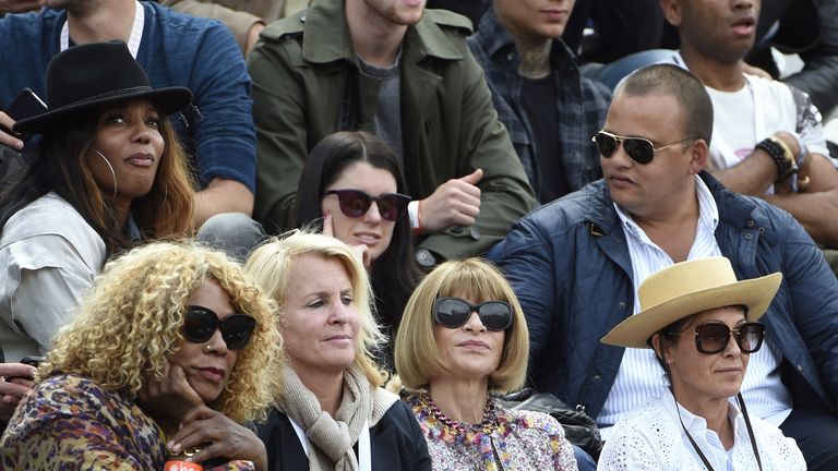 The editors of Vogue magazine were in attendance - what would they make of the fashion on court?