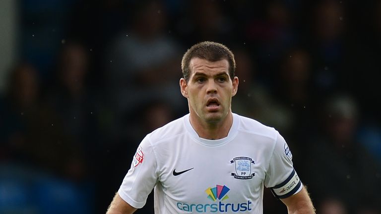 GILLINGHAM, ENGLAND - OCTOBER 19:  John Welsh of Preston North End in action during the Sky Bet League One match between Gillingham and Preston North End a